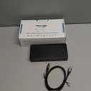 USB C Laptop Docking Station, 15 in 1 Triple Display Multiport Adapter with 3 Monitors Dock Compatible for Macbook/Dell/HP/Lenovo Laptops (Dual DP, HDMI, VGA, USB C/A, RJ45, SD/TF, Mic/Audio, PD)Black