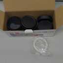 18 Pack Black Plastic Mason Jar Lids with Silicone Rings, 9 Wide Mouth & 9 Regular Mouth Mason Jar Lids,Plastic Canning Lids, Fit Ball,Kerr and More (Black)