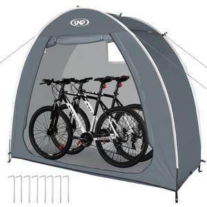 UNP Bike Storage Shed Tent, Portable Outdoor Bike Storage Tent with 210D Oxford Thick PU4000 Waterproof for 2-3 Bikes, Bike Covers Storage Shed Tent for Bicycles, Lawn Mower, Garden Tools