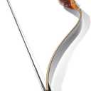 54" Traditional Laminated Recurve Bow/Archery Amercian Hunting&Target Horse Bow/Longbow Most Arrows fits,15-55 lbs for Kids Teens & Adults, 15lb