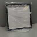 16x16 Shadow Box Frame Contemporary Black Finish | 3/4" Depth of Usable Space| Interior Size 16x16 Inches| UV Resistant Acrylic, Acid-Free Backing, Wall Hangers | Made in USA