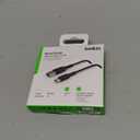 Belkin BoostCharge Flex Silicone USB-A to USB-C Cable (2M/6.6ft) for iPhone 17, iPhone 17 Pro, Galaxy S25, S24, Note, Pixel 9 & 8, Nintendo Switch 2, Carplay & More with Cable Clip - Black