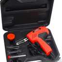 100W Soldering Gun Kit, Instant-Heat 120V AC with 700F Max Temp, Trigger Activated with Work Light, Includes 2 Tips, Solder, Hex Wrench & Plastic Case