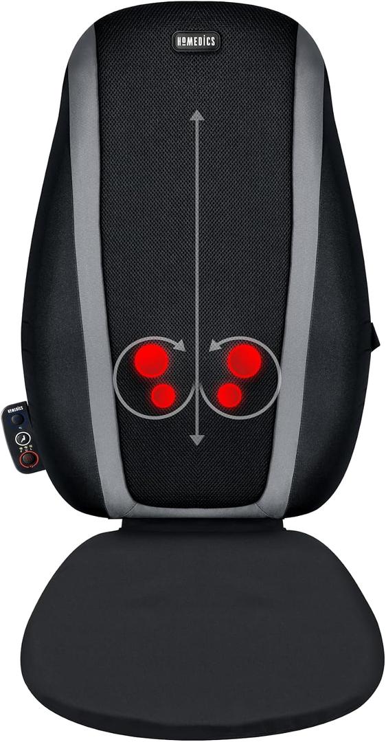 Homedics Shiatsu Massage Cushion with Soothing Heat
Deep-Kneading Massage, Targets Pressure Points All Over Back, Relax Overworked Muscles, Release Tension, Reduce Back Pain