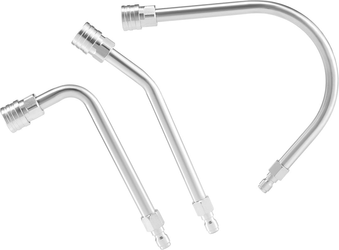 M MINGLE Pressure Washer Extension Wand - Gutter Cleaner Attachment - 30, 90, 120 Curved Rod, 1/4" Quick Connect, 4000 PSI