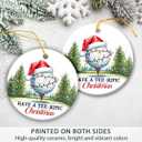 4 x Golf Christmas Ornaments 2025 - Golf Gifts for Men Women Dad Husband, Ceramic Golf Ornament for Christmas Decorations, Gifts for Golfers, Golfing Lovers, Friends