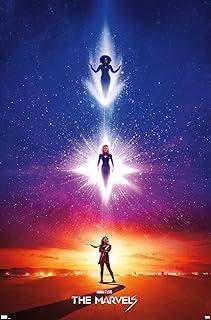Trends International Marvel The Marvels - Teaser One Sheet Wall Poster, 34L x 22.4W, Unframed Version 2 pack