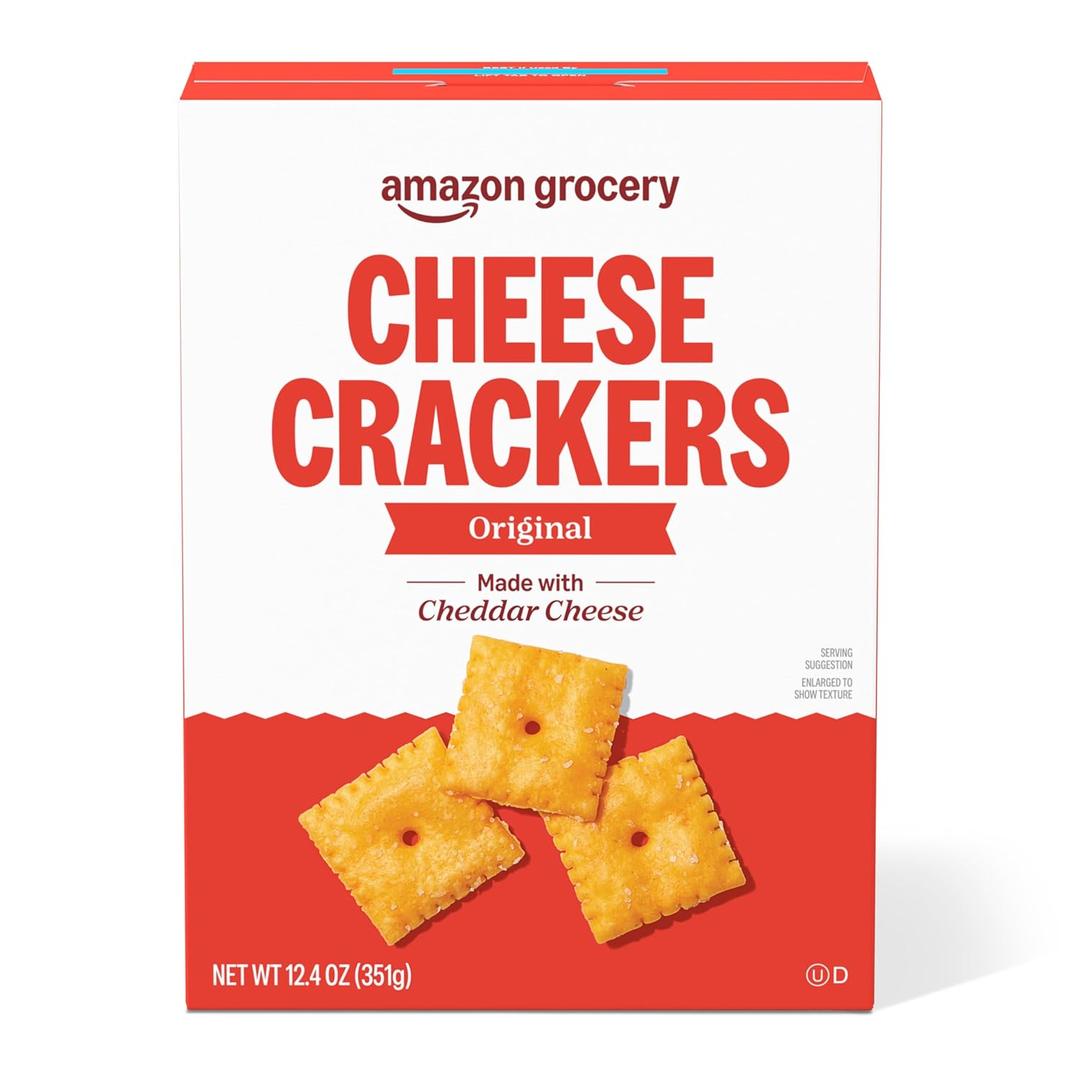 Amazon Grocery, Original Cheese Crackers, 12.4 Oz (EXP 10/07/26)