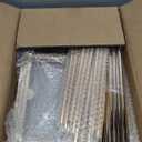 3PCS Cylinder Pedestal Stands for Parties, Square Gold Metal Plant Cylinder Stands for Party Flowers, Display Columns Pedestal Stand Cylinder Tables for Vases Birthday Party Decorations