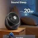 DREO Fan for Bedroom, Table Air Circulator for Whole Room, 11 Inch, 60ft Strong Airflow, 120 adjustable tilt, 20db Low Noise, Quiet, 3 Speeds, 2025 New Desk Fan for Office, Kitchen, Home