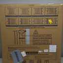 Cumbor 29.7"51.5" Extra Wide Baby Gate for Stairs, Pressure-Mounted Dog Gates for Doorways & Hallways, Auto-Close Walk-Through, No-Trip Design, Child Proof Safety, Dog/Pet Gate for Indoor Use, Black