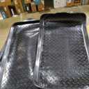 2 Pack Rubber Small Boot Tray for Entryway,Boot Mat,Shoe Tray,Shoe Mat for Indoor and Outdoor Use, 27.95"x 15.74" (Pack of 2)