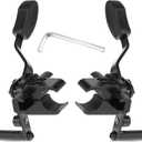 Heavy Duty Wheelchair Brakes Wheel Locks, Drive Wheelchair Parts, Transport Chair Brake, Universal Brake Replacement Parts for 1" Tubing, Side Mount Bolt on Style(1 Pair)