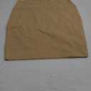 Trendy Street Basic Double-Layer Cotton Simple Stretchy Tube Pencil Mini Skirt (Medium Short, Khaki)