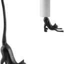 Bitray Paper Towel Holder Cast Iron Funny Cat Paper Towel Stand Cute Toilet Paper Holder for Kitchen, Bathroom and Toilet