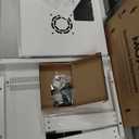 Tecmojo 6U Wall Mount Rack Network Cabinet for 19" IT Equipment,with Lockable Glass Door and Side Panels,Cooling Fan,17.7inch Depth,White