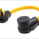 S7 220 Adapter Plug,20Inch 250V 10-30P to 6-50R Heavy Duty 30 Amp(Dryer Male) Plug to 50 Amp (Welder) Socket Adapter Cable
