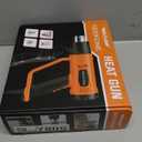 SEEKONE Heat Gun 1800W Heavy Duty Fast Heat Hot Air Gun Kit with 752&1112400-600 Dual-Temperature Settings and 4 Nozzles with Overheat Protection for Crafts, Shrinking PVC, Stripping Paint