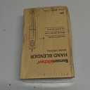 Bonsenkitchen Hand Blender, Immersion Blender with 2 Mixing Speed, Electric Handheld Mixer Portable Stick Mixer with Stainless Steel Blades for Soup, Smoothie, Puree, Baby Food (Single, Black)