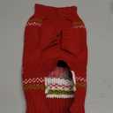 Dog Ugly Christmas Sweater Red Elk Xmas Dog Cat Outfit New Year Holiday Costumes Puppy Cat Sweater with Leash Hole for Small Dogs Girl Boy Turtleneck Winter Warm Pet Clothes