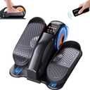 Under Desk Elliptical Machine, Ellipse Leg Exerciser While Sitting for Seniors Adults, Quiet & Portable Fully Assembled Foot Pedal Exerciser at Home with Remote Control, Exclusive Office Silent Mode