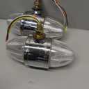 Partsam 2pcs 3.5" Double Face Amber/Red/Blue 32LEDs Watermelon Lights for Semi Truck, Pedestal Light,Turn Signal Marker Lights for 12V-24V Heavy Trucks