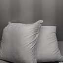 MIULEE 24x24 Euro Pillow Inserts, Pack of 2 Down Feather Premium Throw Pillows with Cotton Fabric for Bed Couch Living Room Sofa