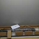 NOXARTE Rectangle Chandeliers for Dining Room, Modern Rectangular Crystal Chandelier Black 8 Lights Pendant Fixture for Kitchen Island Bar Living Room L47 Inch