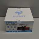 E-FAST 25A Battery Charger, 12/24V All in One Lifepo4 Lead Acid Car Battery Charger, Automotive Jump Starter, Upgraded Trickle Charger, Battery Maintainer for Car Truck Motorcycle Lawn Mower Boat