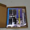 Black Wheel Locks Lug Nuts for Cars (M14X1.5 Thread Size, 1.57 inch Height, 60 Degree Cone Seats) - Set of 4 Locks and 1 Key