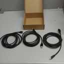 Amazon Basics HDMI Cable, 3-Pack, 10ft, 4K@60Hz, High-Speed 4K HDMI 2.0 Cord (18Gbps), 2160p, 48 bit, Compatible with TV/PS5/Xbox/Roku, Black