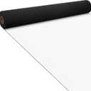 Boao 20 x 2.3 ft Neoprene Carpet Runner Reusable Plastic Floor Runner Non Slip Rubber Backed Rugs for Hallway Aisle Carpet Roll for Wedding Party Decor Prom Business Outdoor(White)