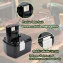 Upgraded 2.0Ah Replacement Battery Compatible with Hitachi 14.4v Battery EB1414S EB1412S EB14 EB14B EB1414 EB1414L EB1424 EB1426H EB1430H EB1430R