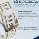 20mm Watch Band for Garmin fenix 5s 6s 7s pro solar Quick Fit 20 silicone bands replacements with light Soft gold buckle for garmin epix pro gen 2 42mm Descent Mk2s/3/3i Short for Women (20-Fog Gray)