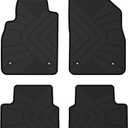 Floor Mats Compatible with 2011-2015 Chevrolet Cruze, 2016 Cruze Limited, Black Custom Fit All Weather Chevrolet Cruze Car Mats, Latex Heavy Duty Floor Liners Black 4-pc Set, 2012 2013 2014