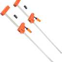VEVOR Bar Clamps for Woodworking, 2-Pack 50" Parallel Clamp Set, F Clamp with 1100 lbs Load Limit, Even Pressure, High-strength Plastic and Carbon Steel, Wood clamps for Woodworking Metal Working