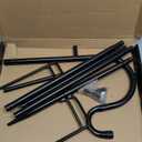 Ottsuls Garden Flag Stand, Heavy Duty Flag Pole Holder with Shepherd Hook for Yard Decoration, 60 INCH Sturdy Yard Flag Post Stake Outdoor Garden Flag Holder for 28''x40'' Flags (Without Flag)