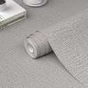 WADILE Grasscloth Peel and Stick Wallpaper 23.6in x 472in, Textured Contact Paper for Cabinets, Faux Linen Wall Paper Pull and Stick, Fabric Vinyl Wallpaper Self Adhesive Light Gray (23.6" x 472")