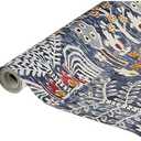 RoomMates RMK12372PL Persian Ikat Peel and Stick Wallpaper, Blue