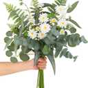 Veryhome Artificial Eucalyptus Stems Box Faux Greenery Flowers 13 PCS Mixed Bundle Fake Fern for Home, Wedding, Indoor and Outdoor Decor(Green)