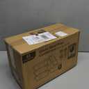 M MCIRCO [5-Pack, 36 oz] Glass Meal Prep Containers 3 Compartment with Lids, Glass Lunch Containers,Food Prep Lunch Box,Bento Box,Microwave, Oven, Freezer, Dishwasher (4.5 Cups) (Gray)