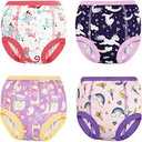 MooMoo Baby Potty Training Pants 4 Packs Absorbent Toddler Potty Training Underwear for Boys and Girls Cute
5T