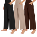 NEW YOUNG 3 Pack Women's Wide Leg Pants with Pockets High Waist Loose Sweatpants Casual Lounge Yoga Workout Palazzo
Size M