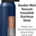 CamelBak Chute Mag Vacuum Insulated Stainless Steel Water Bottle, Magnetic Leak‑Resistant Cap for Everyday Hydration, 40oz, Navy