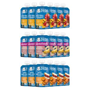 Gerber Baby Food Pouches, Toddler 12+ Months, Assorted Fruit Variety Pack, 3.5 Ounce (Set of 18), Best By 30 Apr