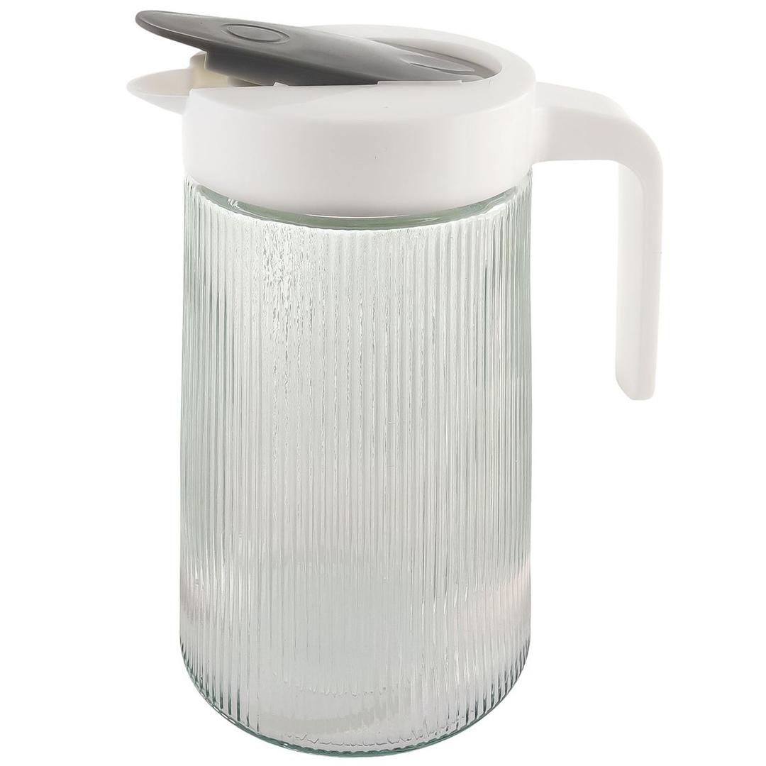 Dash of That Clear Glass Ribbed Pitcher