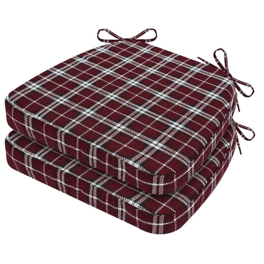 AAAAAcessories Chair Cushions for Dining Chairs, 17 x 16 x 2 in, Set of 8