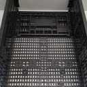 Collapsible Storage Bin Containe52 Liter Transferheavy duty plastic storage box ,milk crates heavy duty Transit storage of various items black (1)