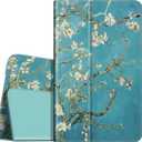 Fintie Folio Case for Samsung Galaxy Tab E 9.6 2015 (Model SM-T560/T561/T565/T567), Slim Fit Premium Vegan Leather Cover, Blossom