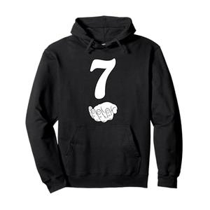 Number 7 Funny 67 Six Seven Meme Hands Couple Matching Pullover Hoodie L